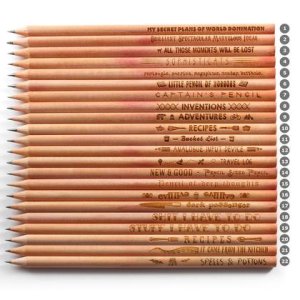 Lasergravierter Bleistift mit unserem Design