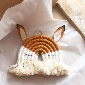 Makramee Regenbogen Fuchs / Fox