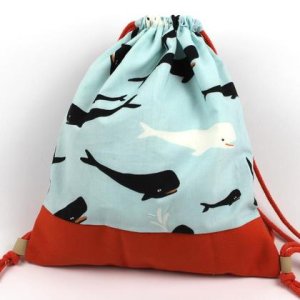 KInderbeutel, Rucksack Walfisch