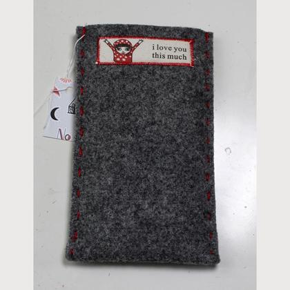 Handyhülle, Brillenetui aus Wollfilz Katze - Image 4