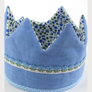 Geburtstagskrone aus Leinen