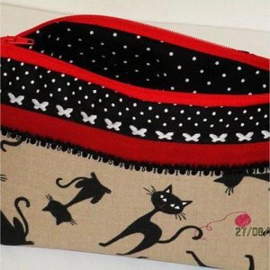 Katzendame- Schmink- und Kulturtäschchen