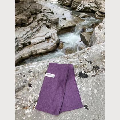 Stirnband aus Wolle/Seide beere