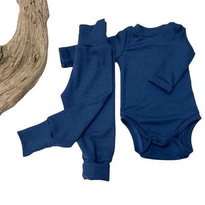 Wolle/Seide Pumphose blau 62/68 - Image 3