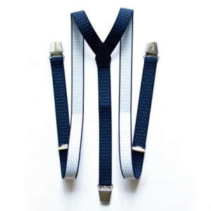 Handgefertigte Hosenträger – dunkelblau
