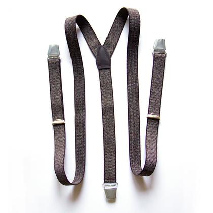 Handgefertigte Hosenträger - braun