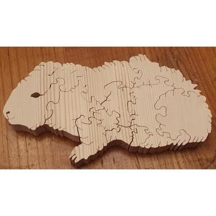 Tierpuzzle aus Holz: Meerschweinchen