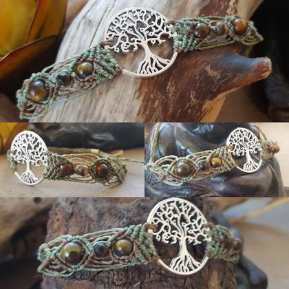 LEBENSBAUM Armband TIGERAUGE