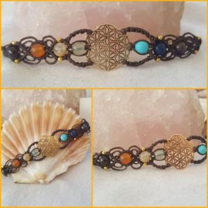 Chakra Armband ‚Lebensblume‘