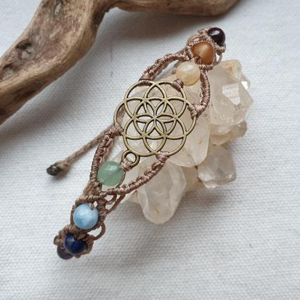 ChakraArmband 'Lebenssaat bronze'