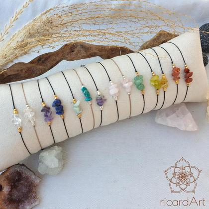 Amethyst Chakraarmband *SAHASRARA 18k vergoldet - Image 3