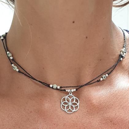 Dalmatinerjaspis Halskette *SAAT DES LEBENS*