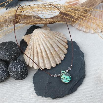 ABALONE - 925Silber Halskette mit Swarovskikristall - Image 3