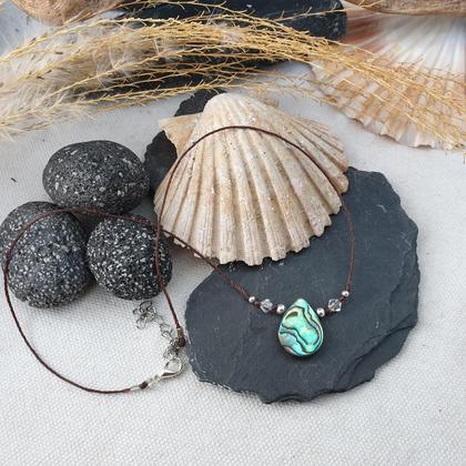 ABALONE - 925Silber Halskette mit Swarovskikristall - Image 2