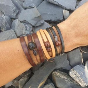 Leder – Wickelarmband *nature*