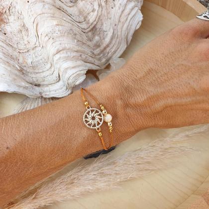 Doppelarmband Citrin - Sonne *gold