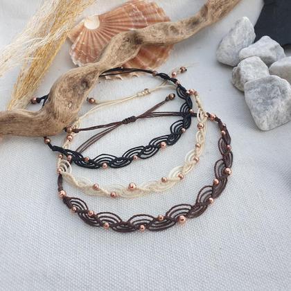 Makramee Fußband *ROSÉ*