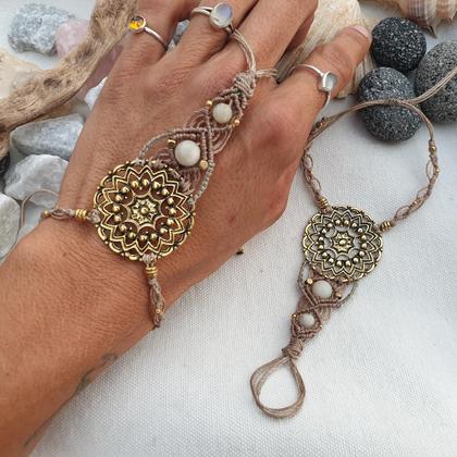 Barfußsandalen / Handschmeichler 'Mandala'