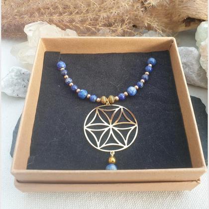 Lapislazuli Halskette *Seed of Life* - Image 2