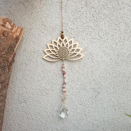 Amethyst/Bergkristall Sonnenfänger *LOTUS* - Image 4