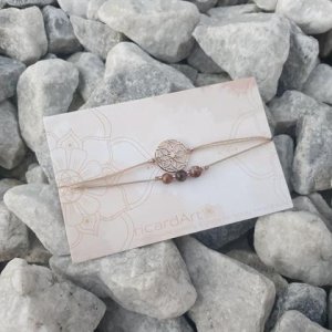 Doppelarmband ‚Turmalin *Seed of Life rosé*