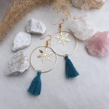 Tassel Ohrringe *SNOWFLAKE *