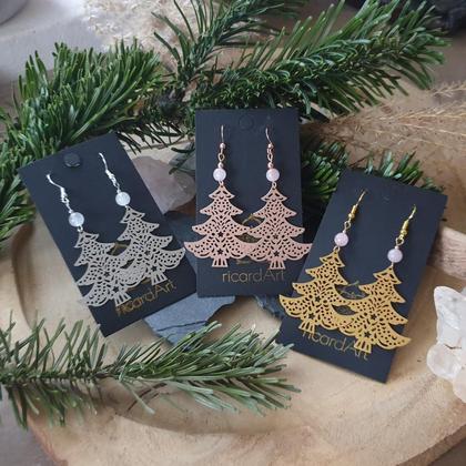 CHRISTMASTREE Ohrringe *Rosenquarz