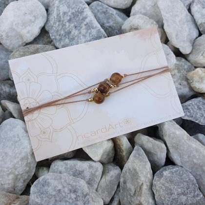 TIgerauge Armband *Mut & Entschlossenheit* 18k vergoldet - Image 4