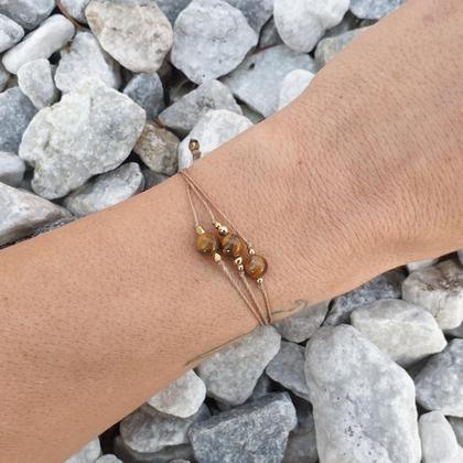 TIgerauge Armband *Mut & Entschlossenheit* 18k vergoldet - Image 3