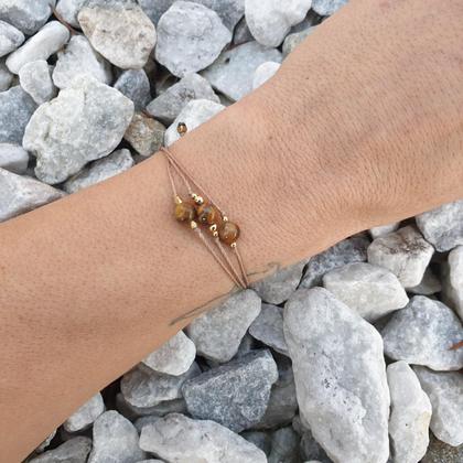 TIgerauge Armband *Mut & Entschlossenheit* 18k vergoldet - Image 2