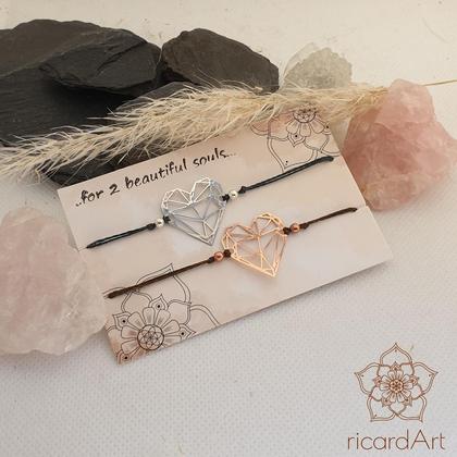 Partnerarmband 'Geometry Heart'