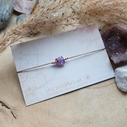 Amethyst Chakraarmband *SAHASRARA 18k vergoldet - Image 2
