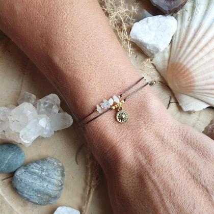 MONDSTEIN Doppelarmband *SUNSHINE* antikgold