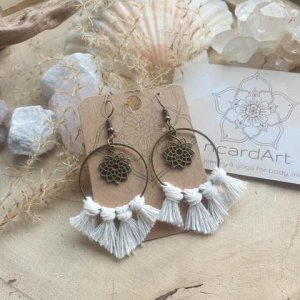 Makramee Ohrringe *MANDALA bronze