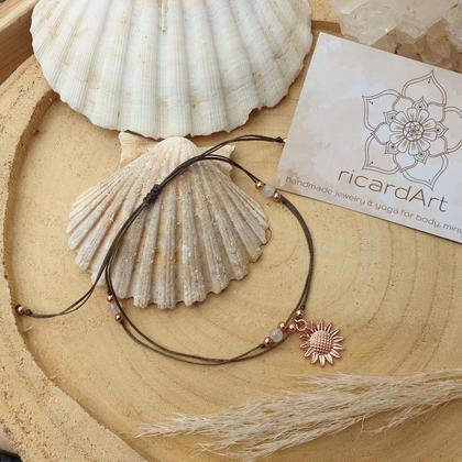 Rosenquarz Fußband *SUNFLOWER rosé - Image 3