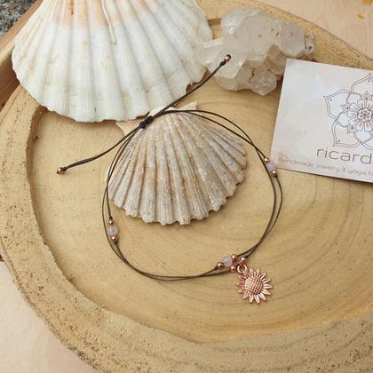 Rosenquarz Fußband *SUNFLOWER rosé - Image 2