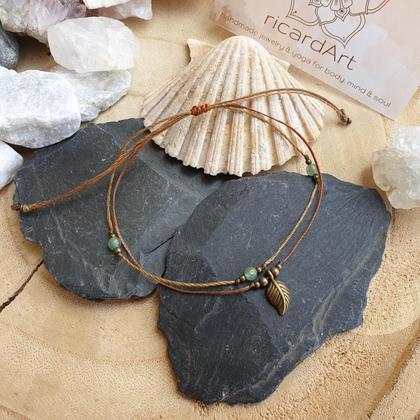 AVENTURIN Fußband *LEAF bronze