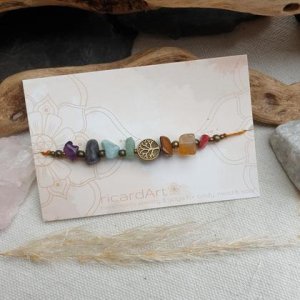 CHAKRA Armband *LEBENSBAUM bronze raw*