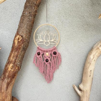 Wandmakramee *LOTUS* dusty pink - Image 2