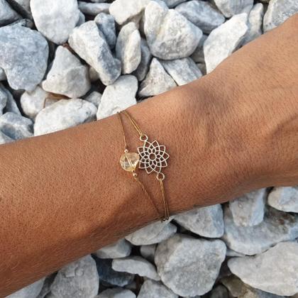 CITRIN Doppelarmband *MANDALA raw