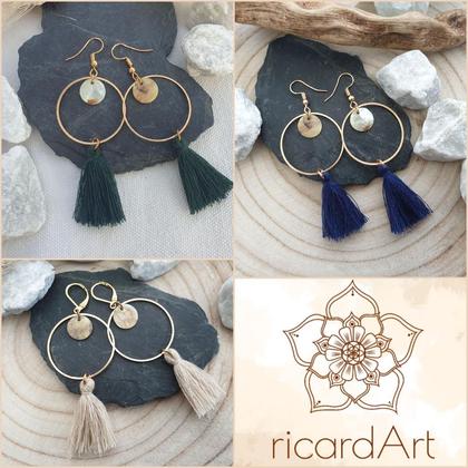 Tassel Ohrringe *SEASHELL NATURE* 30mm