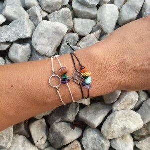 CHAKRA Doppelarmband *SQUARES & CIRCLE*