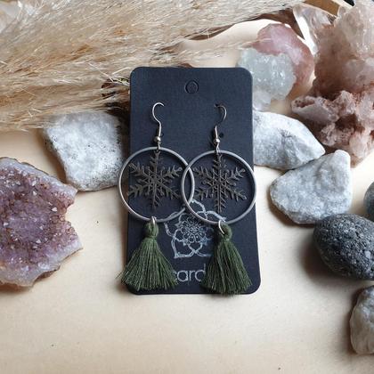 Tassel Ohrringe *SILVER SNOWFLAKE* - Image 3