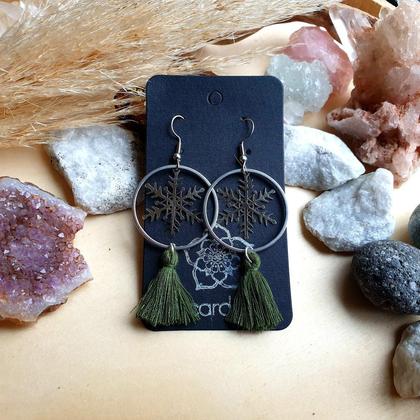Tassel Ohrringe *SILVER SNOWFLAKE*