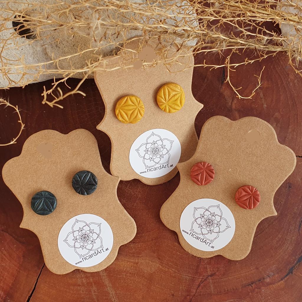 Fimo Ohrstecker *METALLIC GLOW* - Image 2