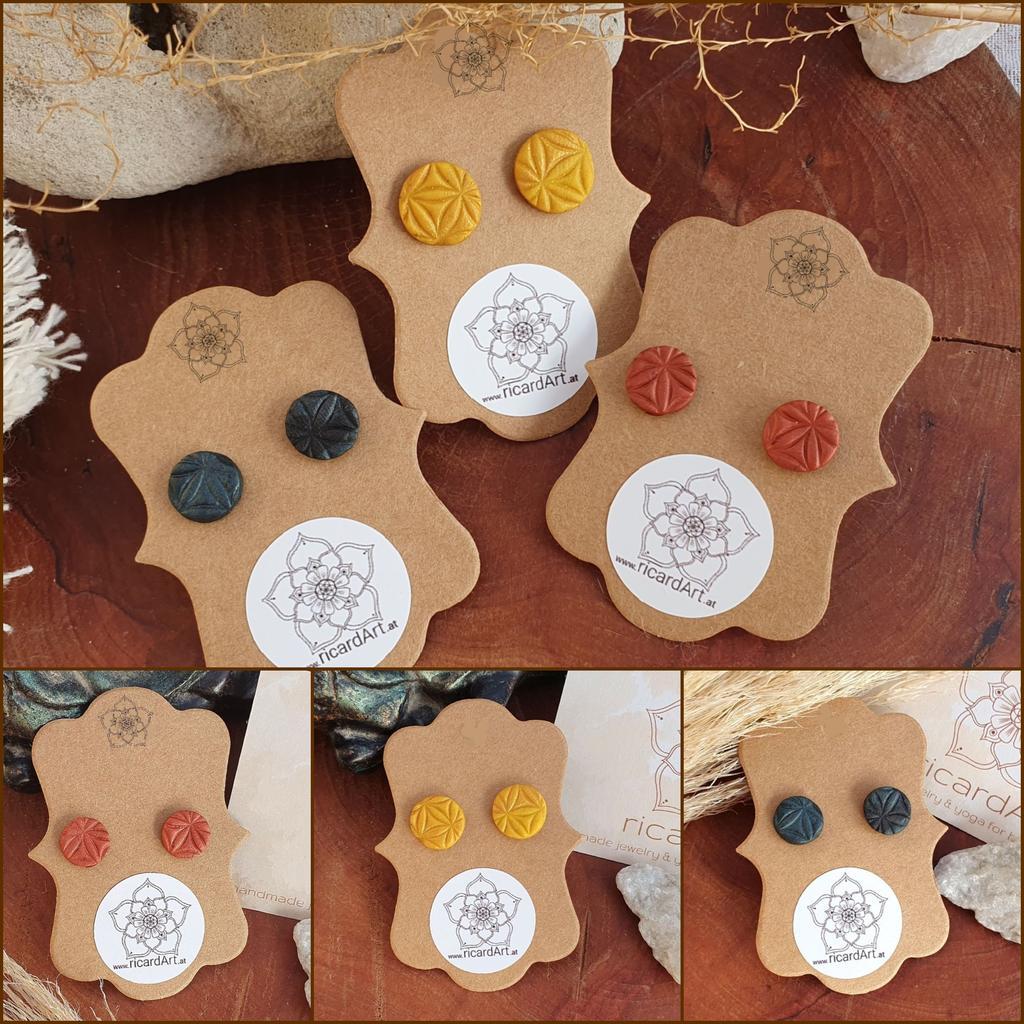 Fimo Ohrstecker *METALLIC GLOW* - Image 3