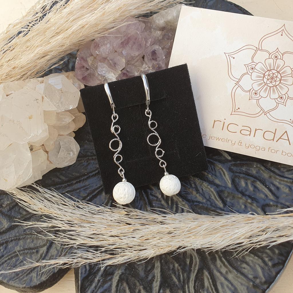 LAVASTEIN AROMADIFFUSER Ohrschmuck *GRAPE