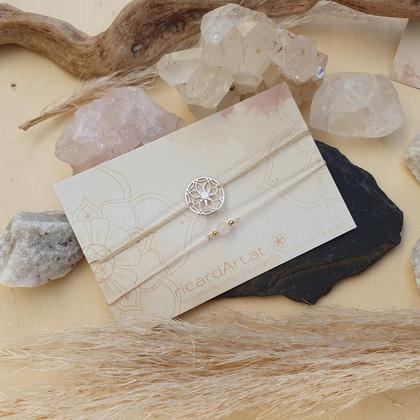 Doppelarmband *SEED OF LIFE Rosenquarz rosé