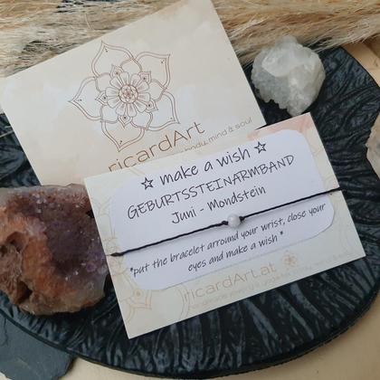 *MAKE A WISH* Geburtssteinarmband JUNI/MONDSTEIN