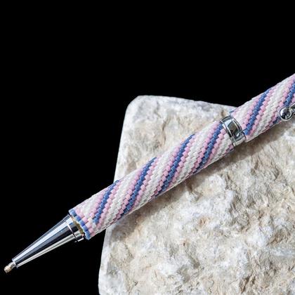 Kugelschreiber mit Glasperlen "Spirale" - Image 2